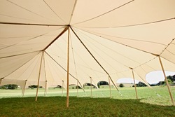 circus tent on meadow