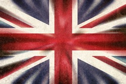 British Union Jack flag in a grunge style