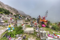 Cemetery in Iruya, a small town in northwestern Argentina, located in the altiplano region along the Iruya River in the Salta Province of northwestern Argentina.