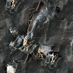 Mulicolored dark natural marble. Seamless square background, tile ready. High resolution photo.