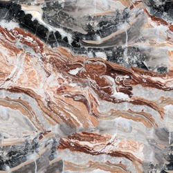Multicolored marble texture for design. Seamless square background, tile ready. 
