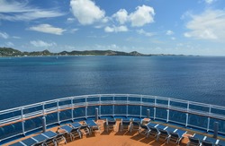 View from cruise ship on Grenada island, Caribbean