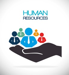 Human resources design, vector illustration eps 10.