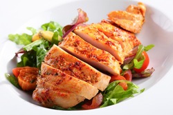 a dish of chicken breast