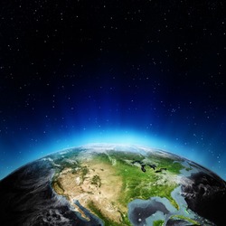 USA from space. Elements of this image furnished by NASA