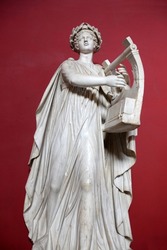 Lyre Musician Statue,  Vatican museum, Rome, Italy