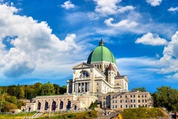Saint Joseph Oratory in Montreal in a sunny day, Quebec, Canada