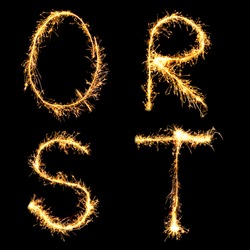 Real Sparkler Alphabet. See other letters in my portfolio.