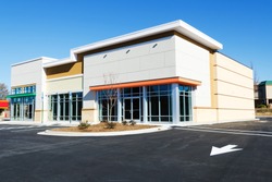 New commercial retail small office building