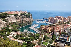 Aerial view of Monaco, Wurope