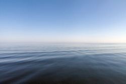 Calm and blue Baltic sea.