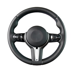 Steering wheel, isolated on the white background