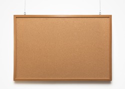 The cork-board on white background
