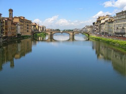 Italia Rio Arno Ponte Vecchio, Florencia