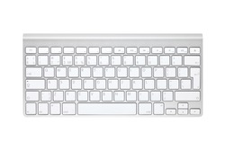 Computer keyboard. Isolated on white background