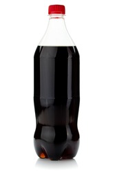 Cola bottle. Isolated on white background