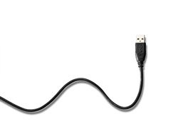 USB cable isolated on white