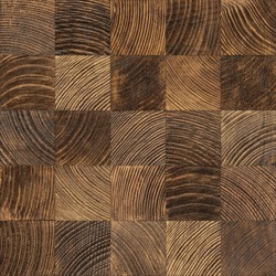 Seamless end grain wood texture. Cross cut lumber blocks.