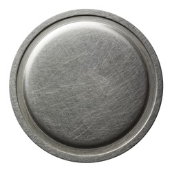 Scratched round metal plate texture