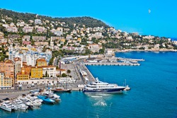 Port of Nice. France. Seascape. Summer day.