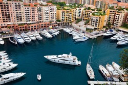 Port of Monaco. Seascape. Summer day.