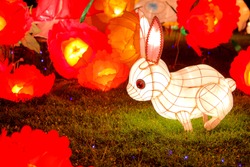 rabbit lantern for Chinese mid autumn festival