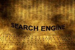 Search engine grunge concept