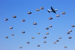paratrooper dropping
