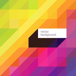 Colorful abstract background with diagonal shapes and space for text. Vector
