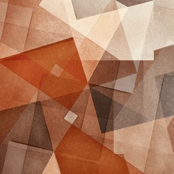 Grungy and grainy bleached abstract color background, made of intersecting geometric figures, vintage paper texture in square shape
