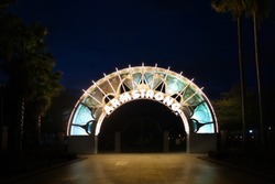 The entrance to Armstrong Park in New Orleans                               