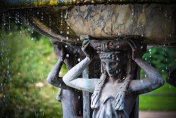 Fountain greek goddess Diana in Hyde park, London