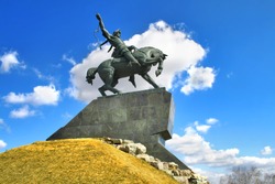 Monument of Salawat Yulaev in Ufa, Bashkortostan, Russia