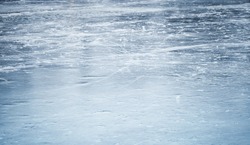Background texture of blue ice rink
