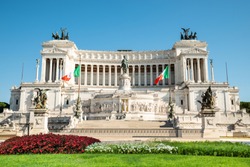 Vittorio Emanuele II Monument At Piazza Venezia In Rome, Italy