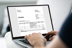 Online Invoice Management And Electronic Billing On Computer