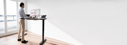 Adjustable Standing Desk For Good Posture To Avoid Back Pain