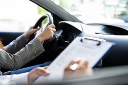 Driving License Lesson Or Test With Instructor