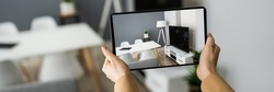 Real Estate House Virtual Tour Video On Tablet