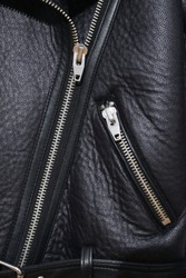 Jacket leather fabric texture 


