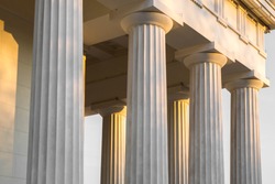 Greek style pillars