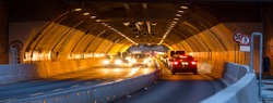 traffic in a tunnel background