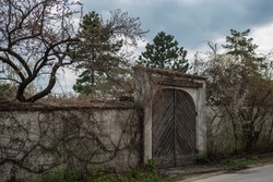 gate of an old cemetery