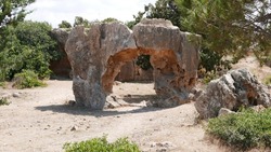 Paphos Royal Tombs Archaeological Site In South Cyprus