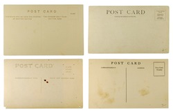 Vintage post card with copy space