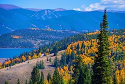 Dillon, Silverthorne Colorado Landscape. Fall in Colorado