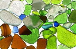 Texture: Sea Glass Scattered - Backlit