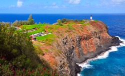 Kilauea Historical Lighthouse Kauai Island Hawaii