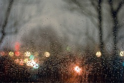 Water drops on window. Abstraction