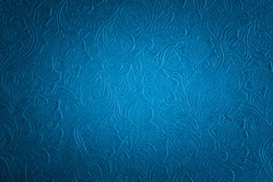 blue floral pattern